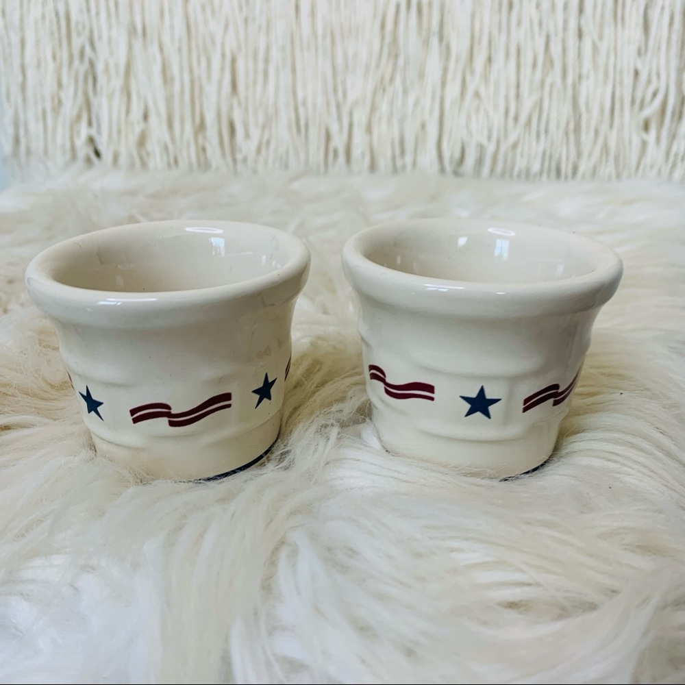 Longaberger Red White & Blue Votive Set